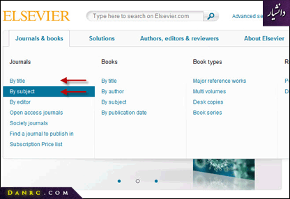 انتخاب مجله از الزویر Elsevier انتخاب مجله از الزویر Elsevier