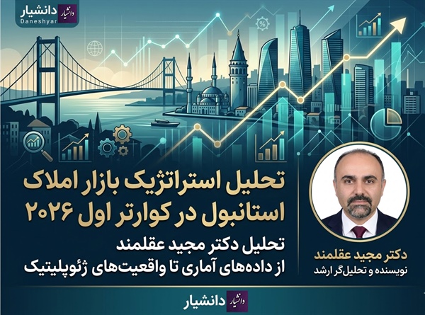 تحلیل استراتژیک بازار املاک  استانبول در کوارتر اول ۲۰۲۶: تحلیل دکتر مجید عقلمند از داده‌های آماری تا واقعیت‌های ژئوپلیتیک